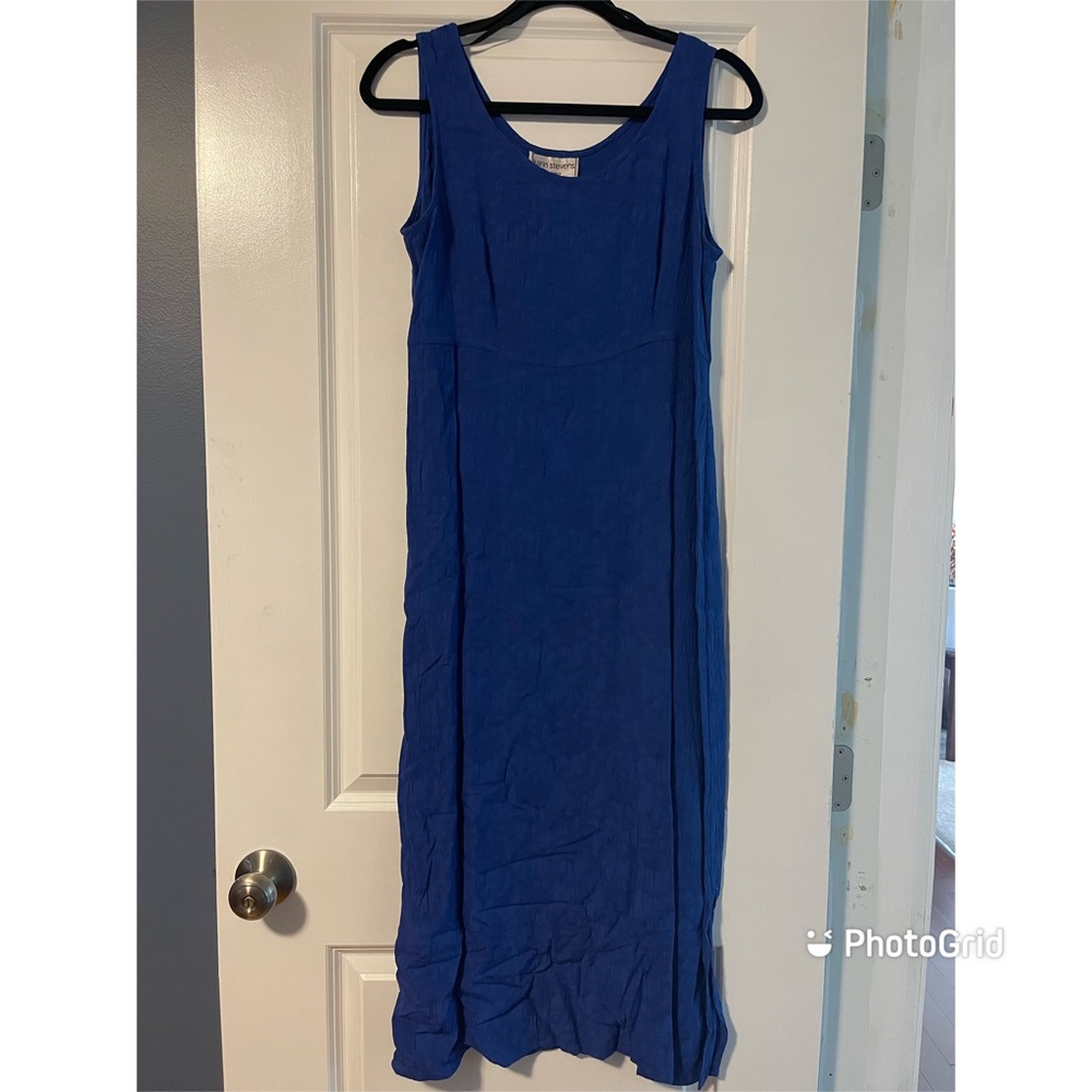 Karin Stevens Petite Blue Tank Dress with Jacket